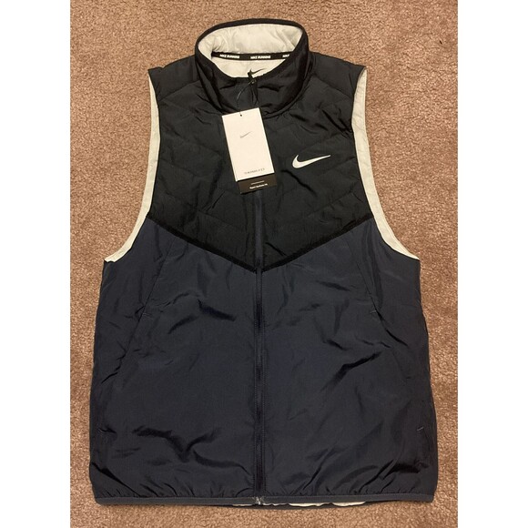 Nike Therma-FIT Repel Synthetic Running Vest Blue DD5647-475 Men’s Size Small - Picture 1 of 7